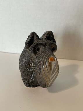 Vintage Artesania Rinconada Uruguay Ceramic Scottish Terrier Figurine #103